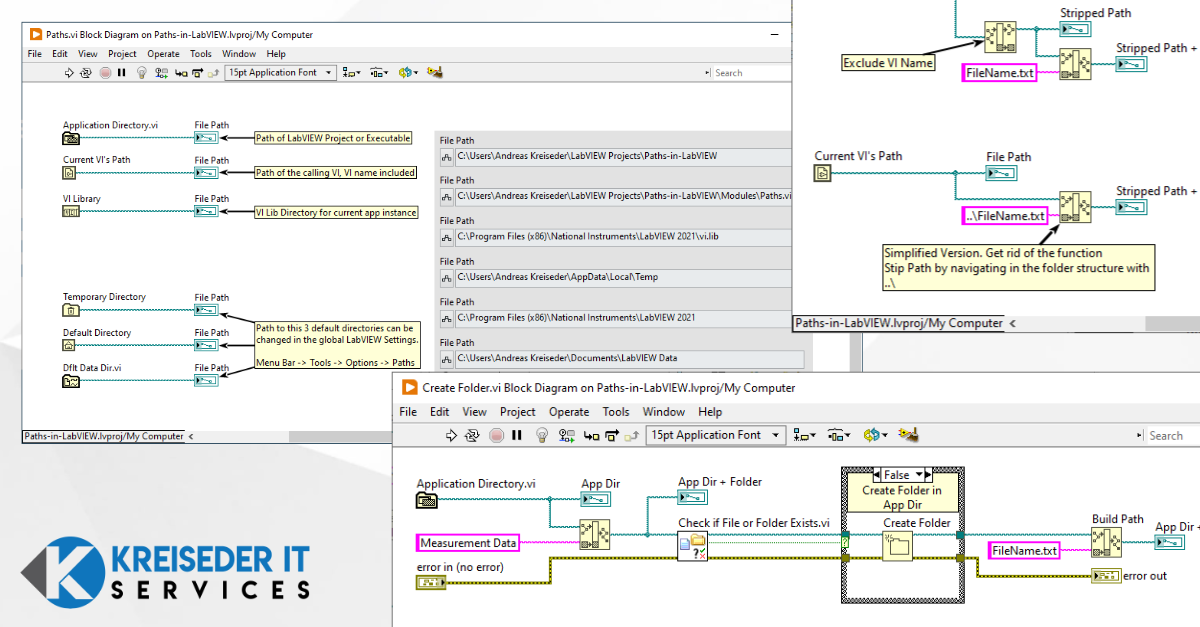 LabVIEW Programmatically determine Paths