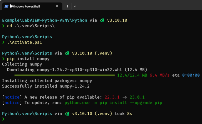 Python venv Support in LabVIEW 2023 Q1 - Kreiseder IT Services