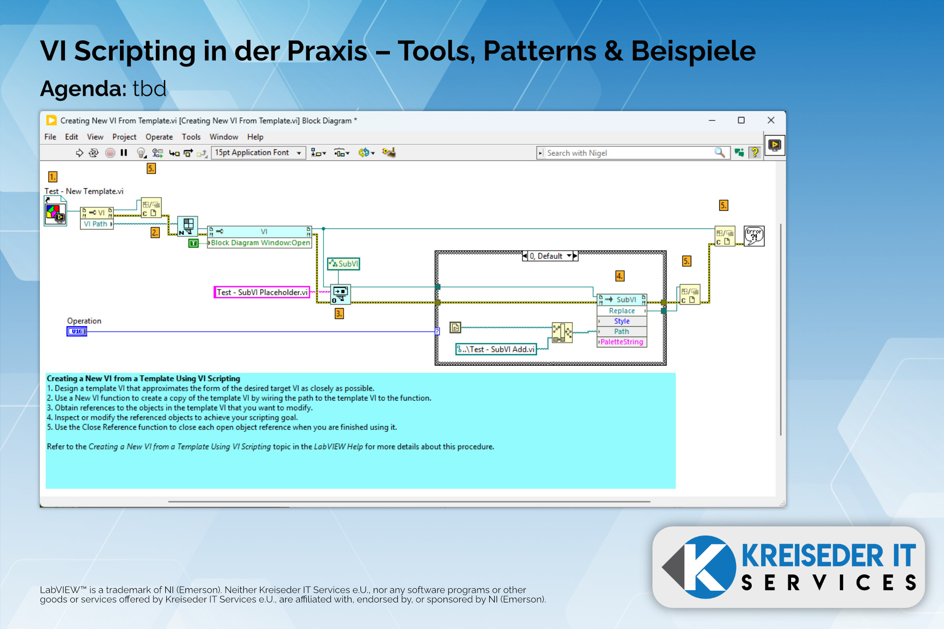 VI Scripting in der Praxis – Tools, Patterns & Beispiele