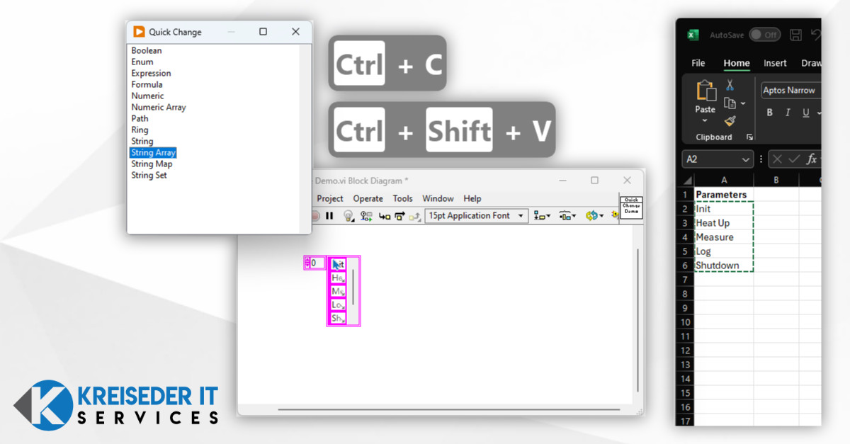 Quick Change Feature in LabVIEW