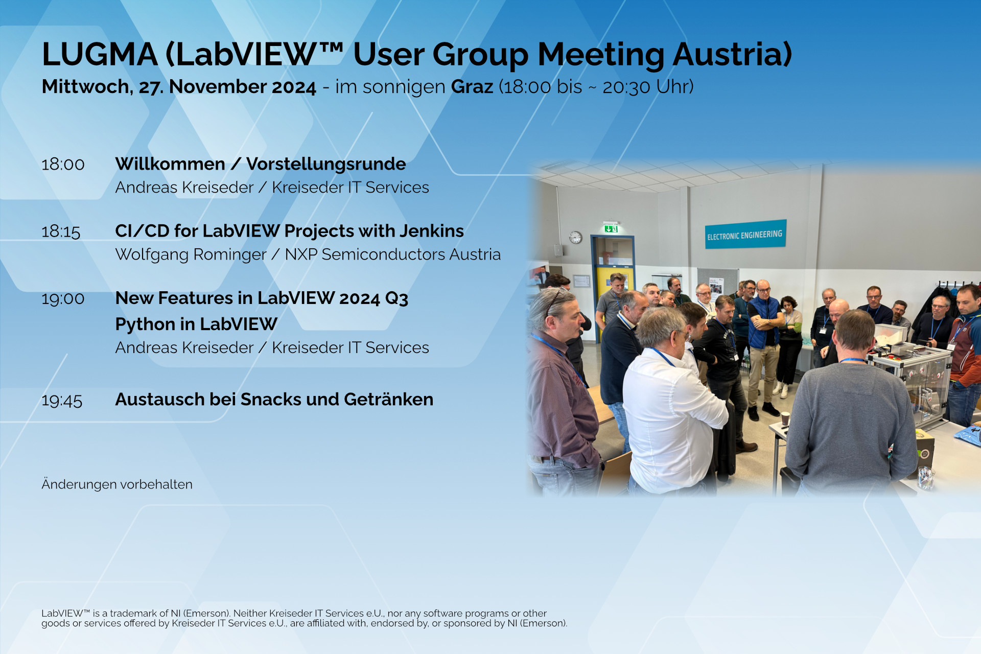 LUGMA – LabVIEW User Group Meeting Austria